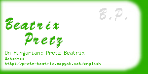 beatrix pretz business card